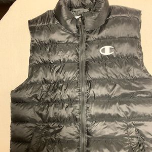 Champions Black Puffy Vest
